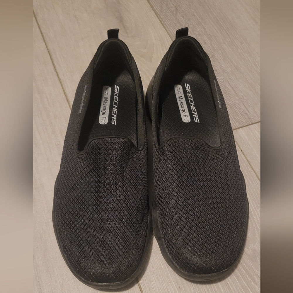 Skechers Black Slip-On Shoes